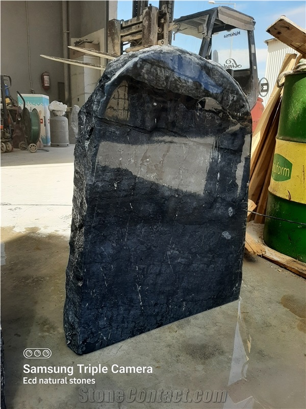 Black Marble Headstone