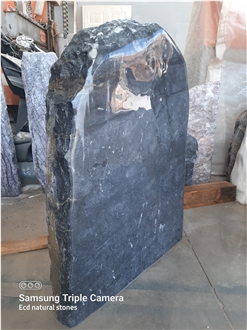 Black Marble Headstone