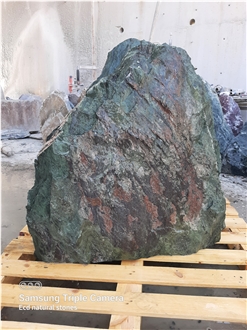 Green Hornet Marble Rock Headstone
