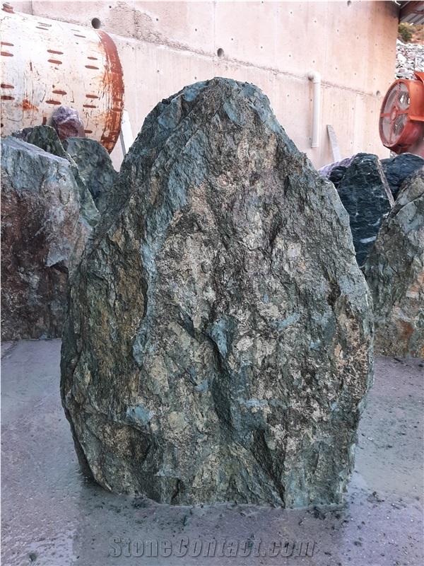 Green Hornet Marble Rock Headstone