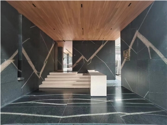 Spider Black Quartzite Polished Slabs