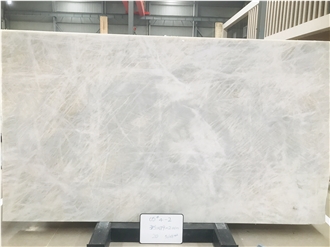 White Cristallo Quartzite Polished Slabs White Cristallo Quartzite Polished Slabs