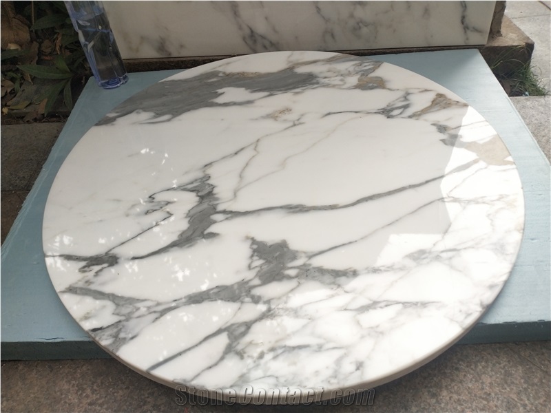 Calacatta White Marble Table Tops