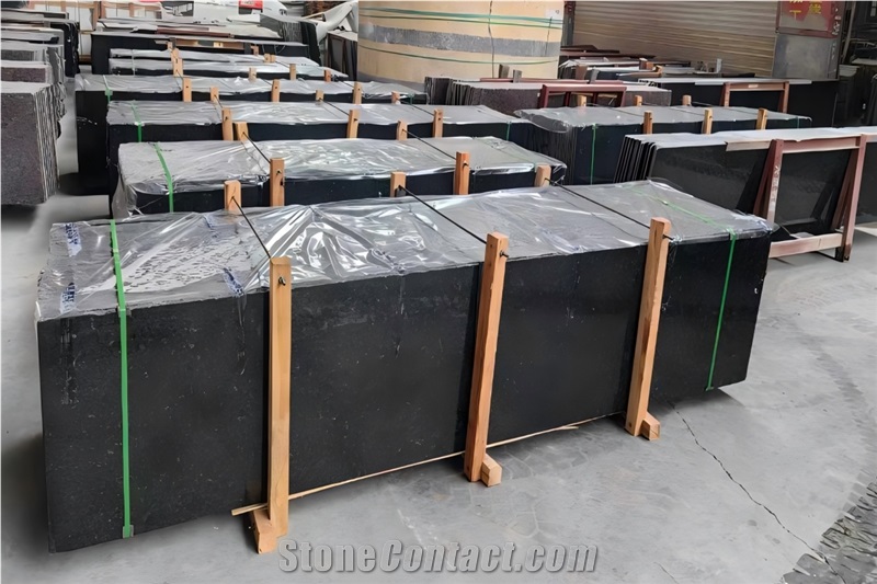 Good Quality Angola Black Granite Tiles, Slabs