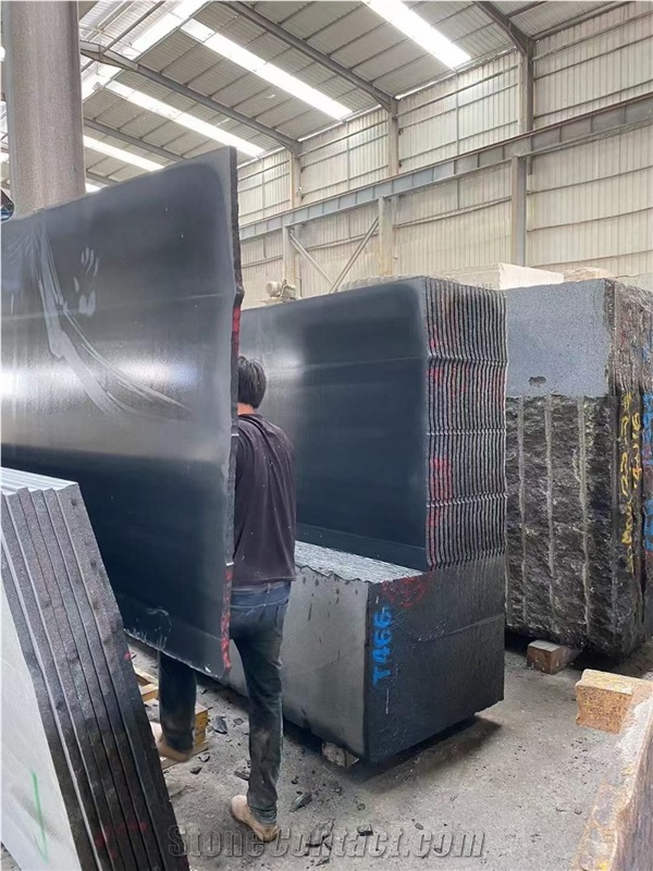 Polished Zimbabwe Black Granite Slabs And Tiles