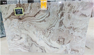 Bruna White Marble Slabs