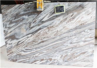 Bruna White Marble Slabs