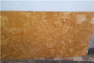 Flowery Gold Marble Slabs & Tiles, Golden Flower Marble
