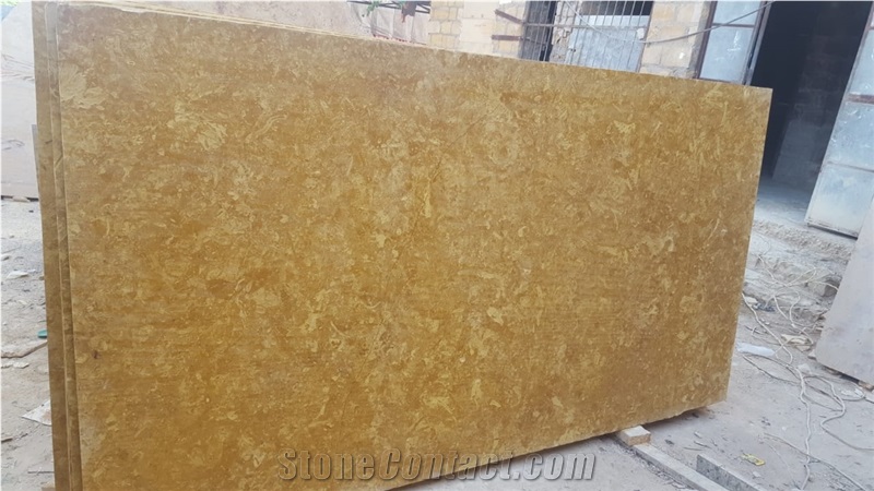 Flowery Gold Marble Slabs & Tiles, Golden Flower Marble