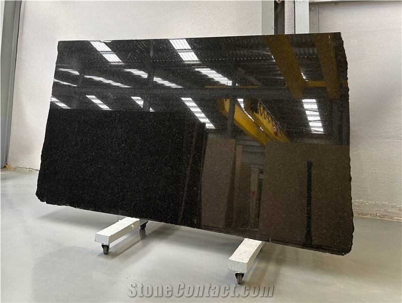 Black Angola Granite Slabs