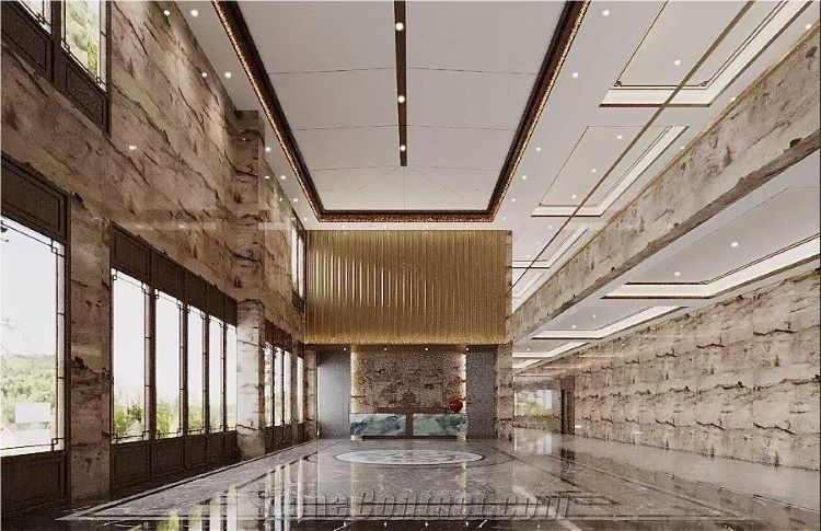 Andes Grey Marble Slabs For Flooring Wall Tile