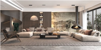 Andes Grey Marble Slabs For Flooring Wall Tile