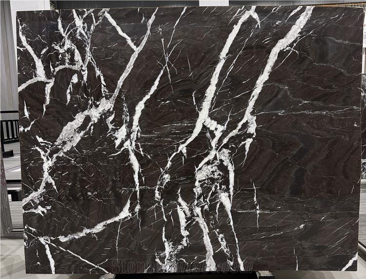 Brown Rosso Golzar Majestic Rose Marble Slabs