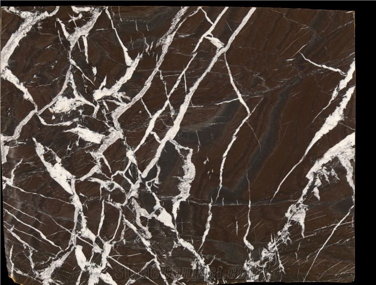 Brown Rosso Golzar Majestic Rose Marble Slabs