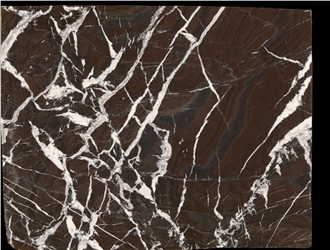 Brown Rosso Golzar Majestic Rose Marble Slabs