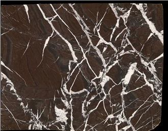 Brown Rosso Golzar Majestic Rose Marble Slabs