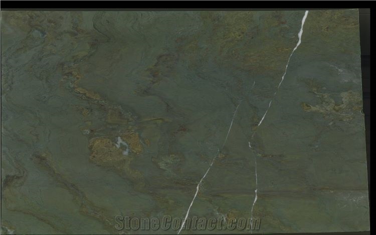 Olive Verde Patricia Marble Slab Tiles Flooring Wall