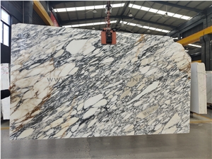 Polished Arabescato Corchia Gold Marble Slabs