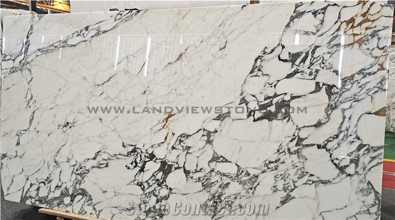 Polished Arabescato Corchia Gold Marble Slabs