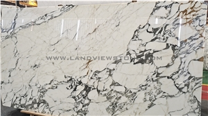 Polished Arabescato Corchia Gold Marble Slabs