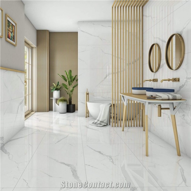 Alaska White 24×48 Polished Porcelain Tiles