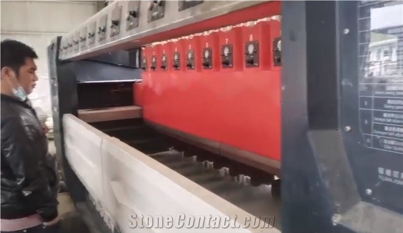 Automatic Bush Hammering Litchi Surface Stone Processing Machine