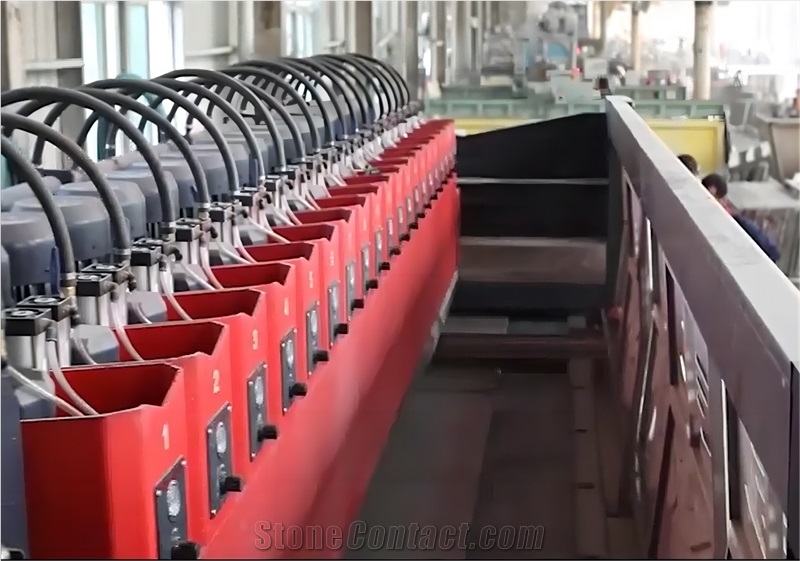 Fickert Frankfurt Automatic Polishin Line Machine For Granite Marble