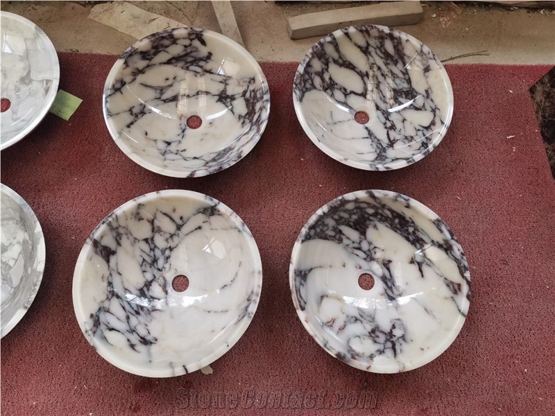 Breccia Capraia Marble Round Basin Home Wash Use