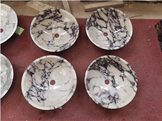 Breccia Capraia Marble Round Basin Home Wash Use