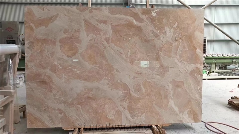 Breccia Rosato Rose Stone Tiles Primera Damascata Slab