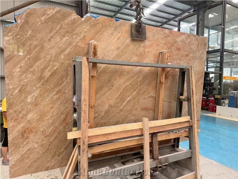 Breccia Rosato Rose Stone Tiles Primera Damascata Slab