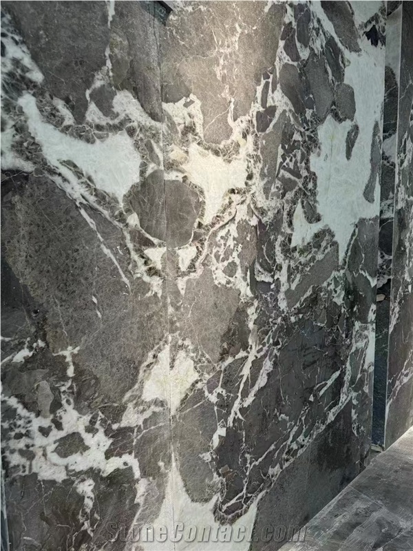 Calacatta Grey Picasso Slabs Home Wall Decoration Tile