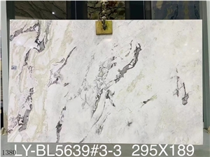 Caribbean Island Marble Slabs Dover White Stone Floor Use