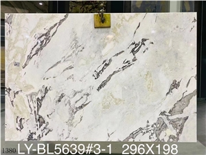 Caribbean Island Marble Slabs Dover White Stone Floor Use
