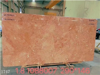 Tea Rose Marble Slabs Filipina Orange Peel Red Stone Tile