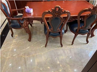 Turkey Picasso Gold Marble Slabs Wall Floor Use