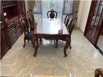 Turkey Picasso Gold Marble Slabs Wall Floor Use