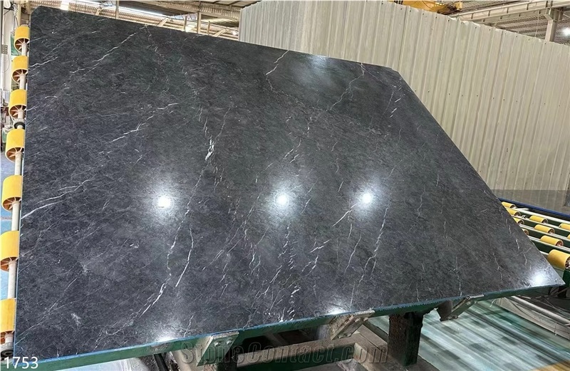 Wyndham Grey Marble Slabs High Polished Degree Stone Tile