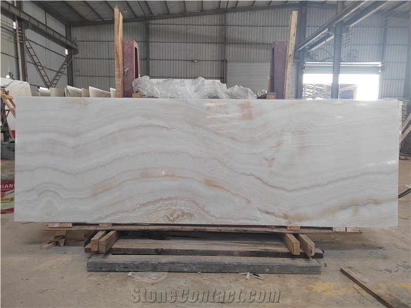 Turkey Polished Ivory Onyx Big Slabs