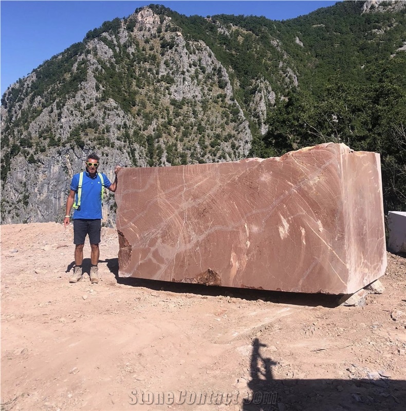 Rosso Rubino Marble- Rosso Collemandina Marble Blocks