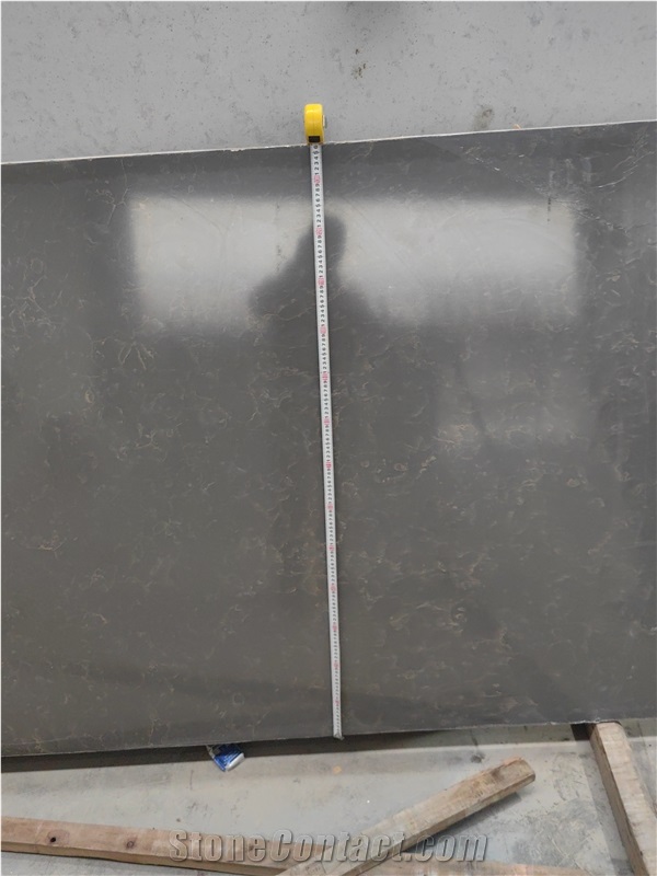 Goldtop Customized 4041 Haldi Slabs Quartz Tiles