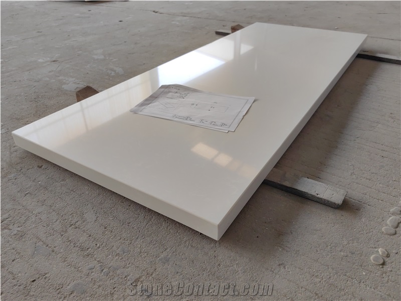 High Quality 4024 Crystal White Artificial Stone Countertop