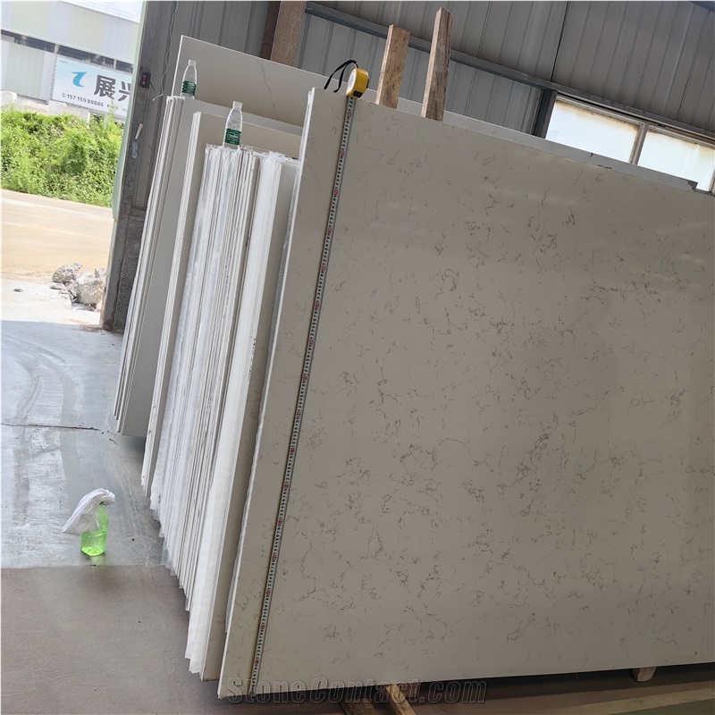 High Qyality 4068 Carrara Breve Quartz Slabs