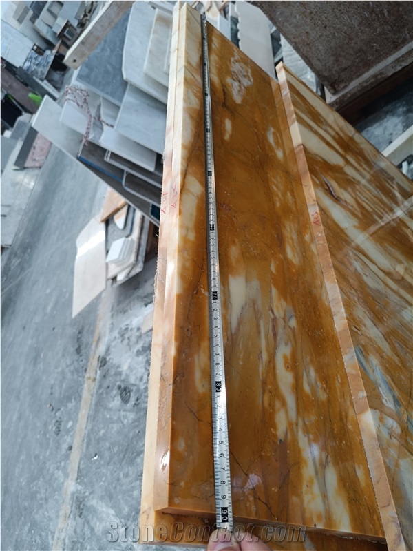 Giallo Siena Marble Italy Golden Natural Stone Slab Tiles