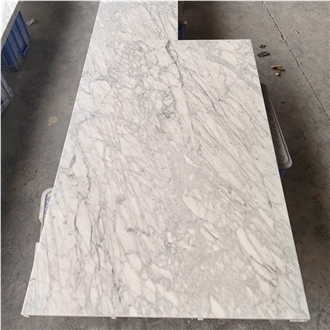 Goldtop Carrara White Marble Polished Countertops