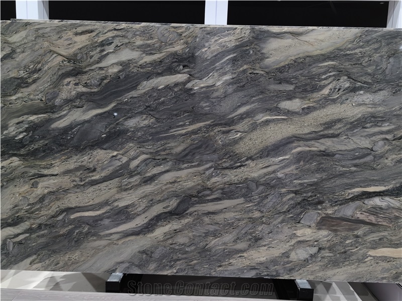 Goldtop Natural Ocean Fantasy Quartzite Quartzite Tiles Slab