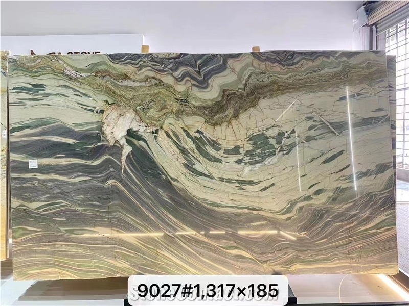 Goldtop Natural Ocean Fantasy Quartzite Quartzite Tiles Slab