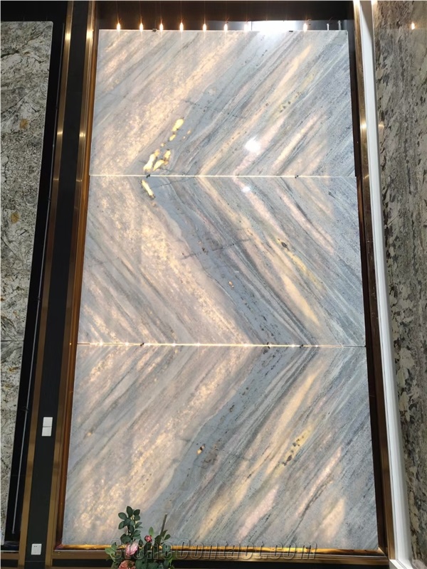 Goldtop New Natural Cristallo Sweet Quartzite Tiles Slab