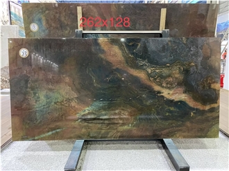 Goldtop New Natural Dunhuang Frescoes Quartzite Tiles Slab