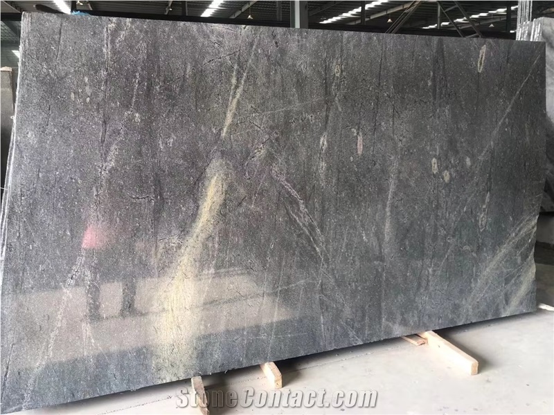 Goldtop New Natural Galactic Grey Quartzite Tiles Slab